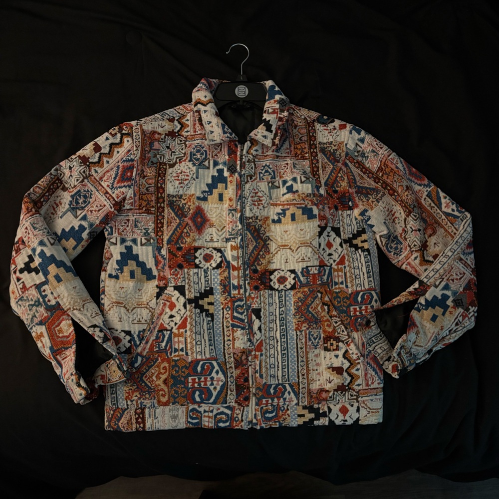 Colorful Patterned Jacket - image 1